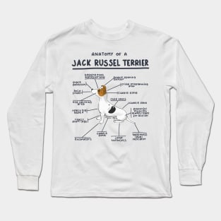 Anatomy of a Jack Russel Terrier Long Sleeve T-Shirt
